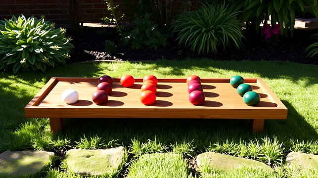 Bocce Garden Game Shadows Italian Vil 06B3E8Da