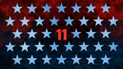 American Stars Tribute Background for Veterans Day