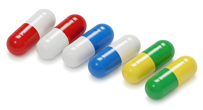 Pharmaceutical capsules medication pills medicine health care