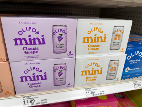 Olipop Mini Soda Variety Packs On Target Shelf