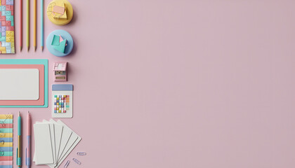 Elevate your creative projects with this modern, pastel-toned stationery set perfect for branding, social media, and back to school designs