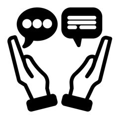 Consulting Discussion Support Forum Icon from Customer Assessment Collection (Mixed style)