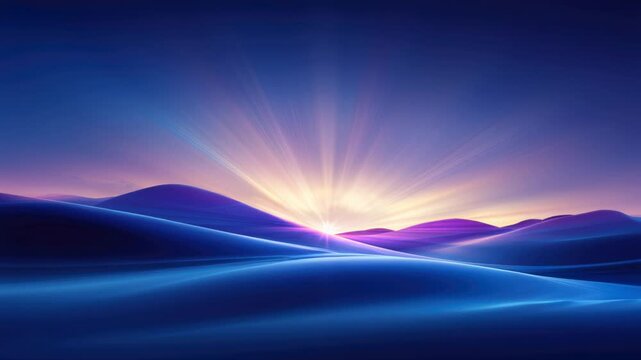 Futuristic fantasy landscape, sci-fi landscape with planet, neon light, cold planet. Galaxy with unknown planet landscape. Dark natural scene with light reflection in water. Neon space galaxy portal.