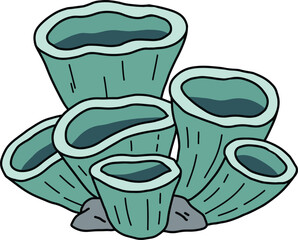 Aqua Marine Coral Formation