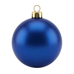 blue christmas ball isolated