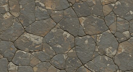 Obraz premium Detailed Stone Wall Texture with Varied Colors and Irregular Shapes.
