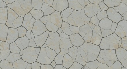 Cracked Earth Texture - A Detailed View of Arid Land.