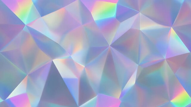 Prismatic Light: Abstract Ambient Crystal Loop Background