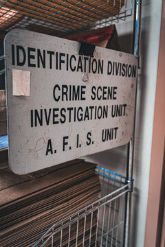 Sign for Crime Scene Investigation Unit