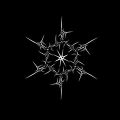 Cyber sigilism star ornament with sharp tribal symmetry, perfect for tattoos, streetwear prints, posters, and futuristic digital art projects