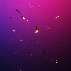 Golden geometry shards floating with a smooth gradient background texture