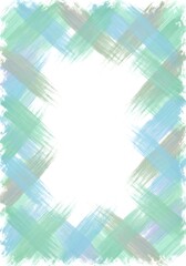 Soft pastel watercolor frame with brush strokes for creative invitations