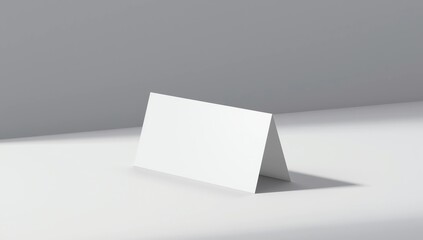 Blank and White Promotional Table Talkers and Table Tent Mock up rendering