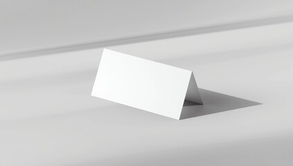 Blank and White Promotional Table Talkers and Table Tent Mock up rendering