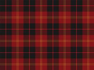 Christmas tartan plaid seamless pattern, green red bold yellow new year holiday check seamless background. Suitable for party decorations, textile prints