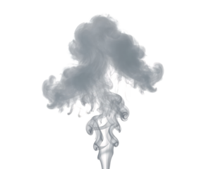 Industrial air pollution illustration with emission plume for environmental reports about factory smokestack compliance, urban air quality monitoring tools and public health risk communication
