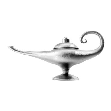 Aladdin chirag vintage y2k halftone art, magical lamp stipple brutalist retro vector png with transparent background, mystical 2000s aesthetic photocopy effect tattoo