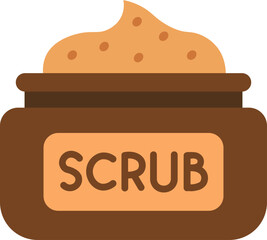 Jar of Body Scrub, Body Care, Home Spa Element