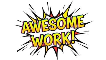 Awesome Work Comic Book Style Explosion.