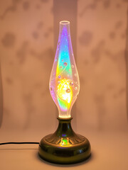 Magical iridescent lamp,  whimsical design