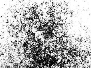 Grunge background black and white. Texture of chips, cracks, scratches, scuffs, dust, dirt .Vector pattern of cracks, chips, scuffs. Abstract vintage surface isolated on white background.EPS10.