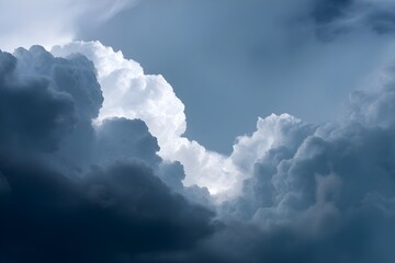 Storm Clouds With Dramatic Gray And White Formations Atmospheric Sky Weather Nature Photography