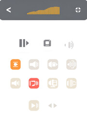 Volume icon set