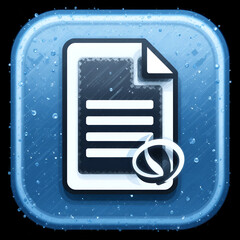 refresh document icon sign vector