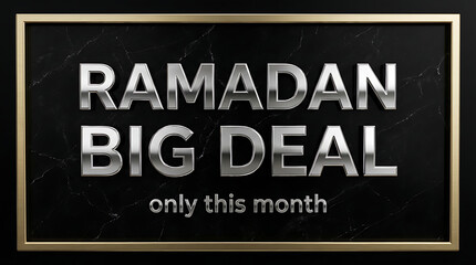 Ramadan Big Deal Only This Month Special Offer.