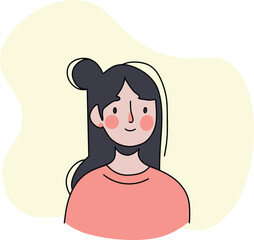 unique young face with distinct expressions Illustration Collection