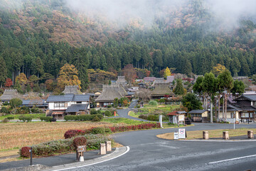美山かやぶきの里の秋