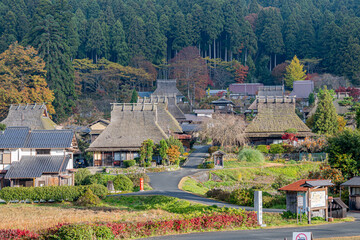 美山かやぶきの里の秋