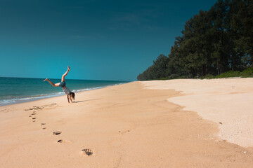 Fit girl in Thailand. High res photo.