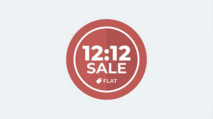 1212 Sale Flat Design Promotion.