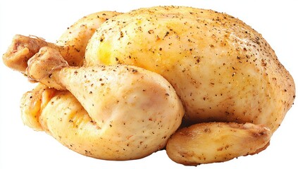 Whole roasted chicken, seasoned