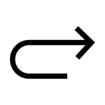 redo alt icon on white background