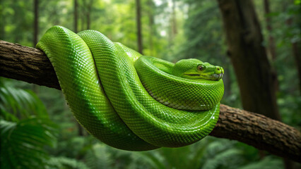 green tree python