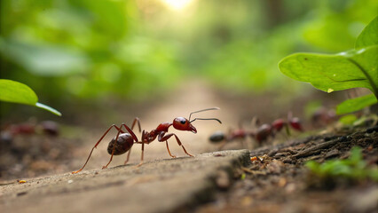ant on the ground