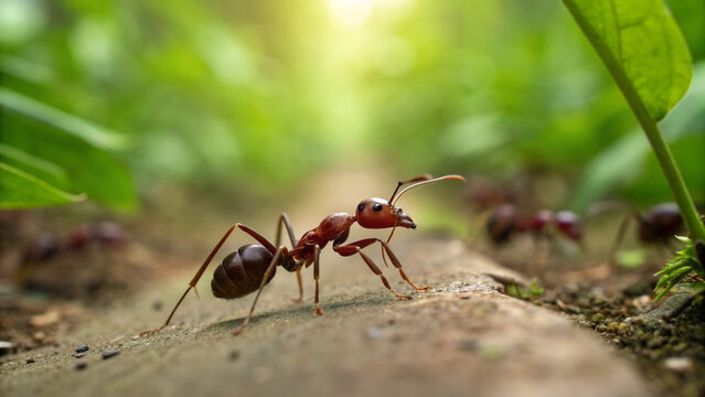 ant on the ground