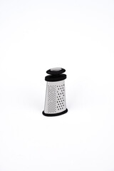 Steel grater for food. Grate the product. Vegetable grater.