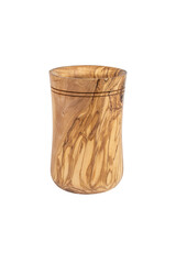 Wooden mug. Pour into a handmade wooden mug.