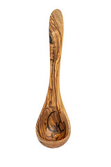 Wooden food ladle. Wooden cutlery. Kitchen utensils.