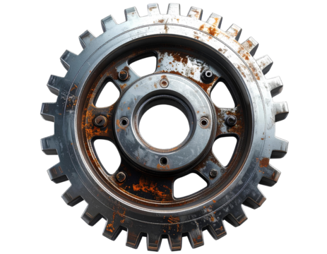 Firefly_strawberry isolated on white background clipping path full depth of field - Firefly_Round metal gear metal gear machine cut out png isolated on transparent background   - Powered by Adobe