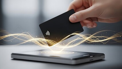 Contactless Payment with Card and Phone - Modern Technology.