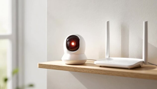 Compact Camera with Wireless Router Security Camera for Home Security Network Camera and Surveillance Device