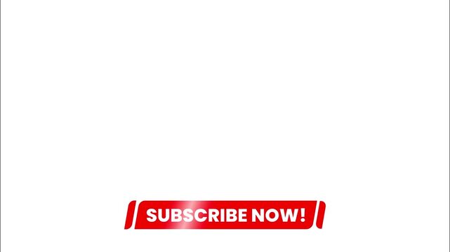 Illustrative Style Subscribe Button with light effect