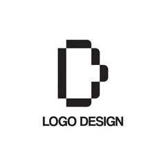 d modern logo design template