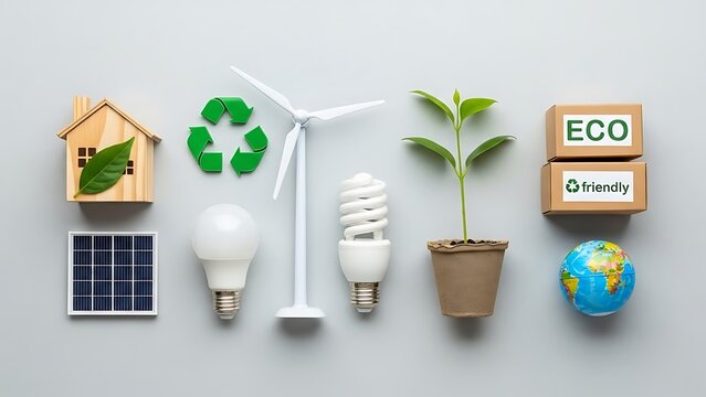 Eco-Friendly Energy Sources and Sustainable Living Concepts.