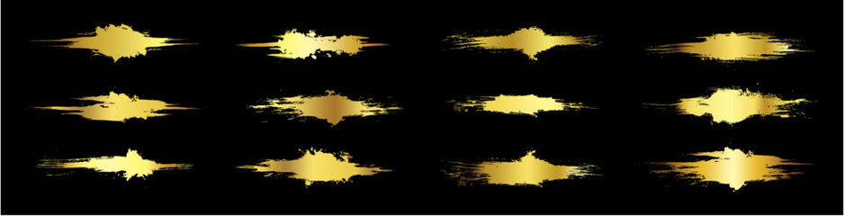 Golden brush stroke grunge