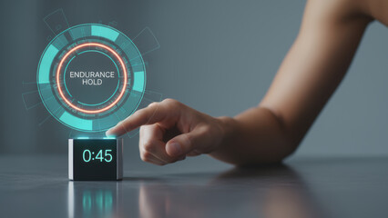 Endurance hold exercise for physical therapy helps improve core stabilization and rehab low back pain with focused strength and control training